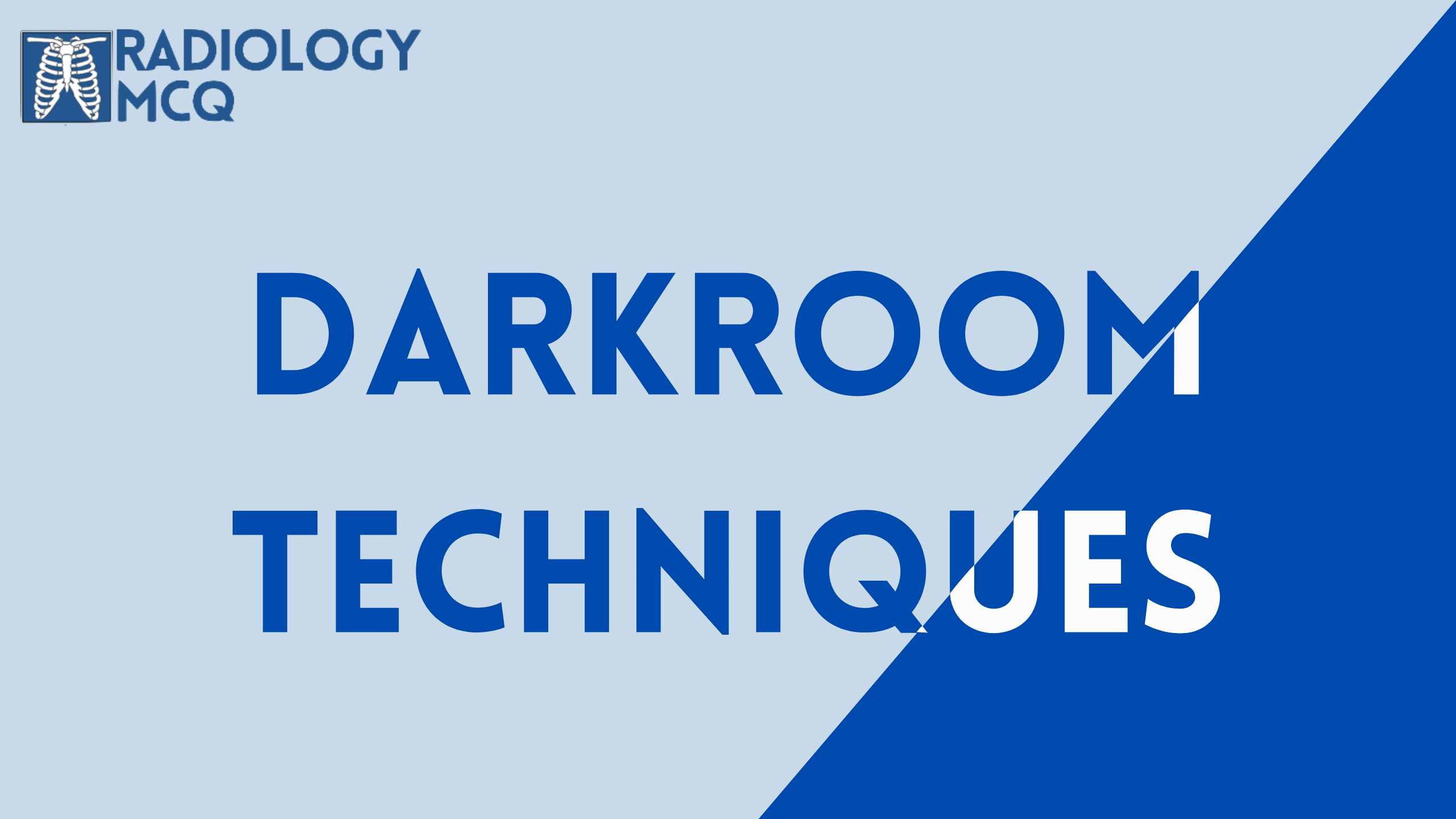 Darkroom Techniques